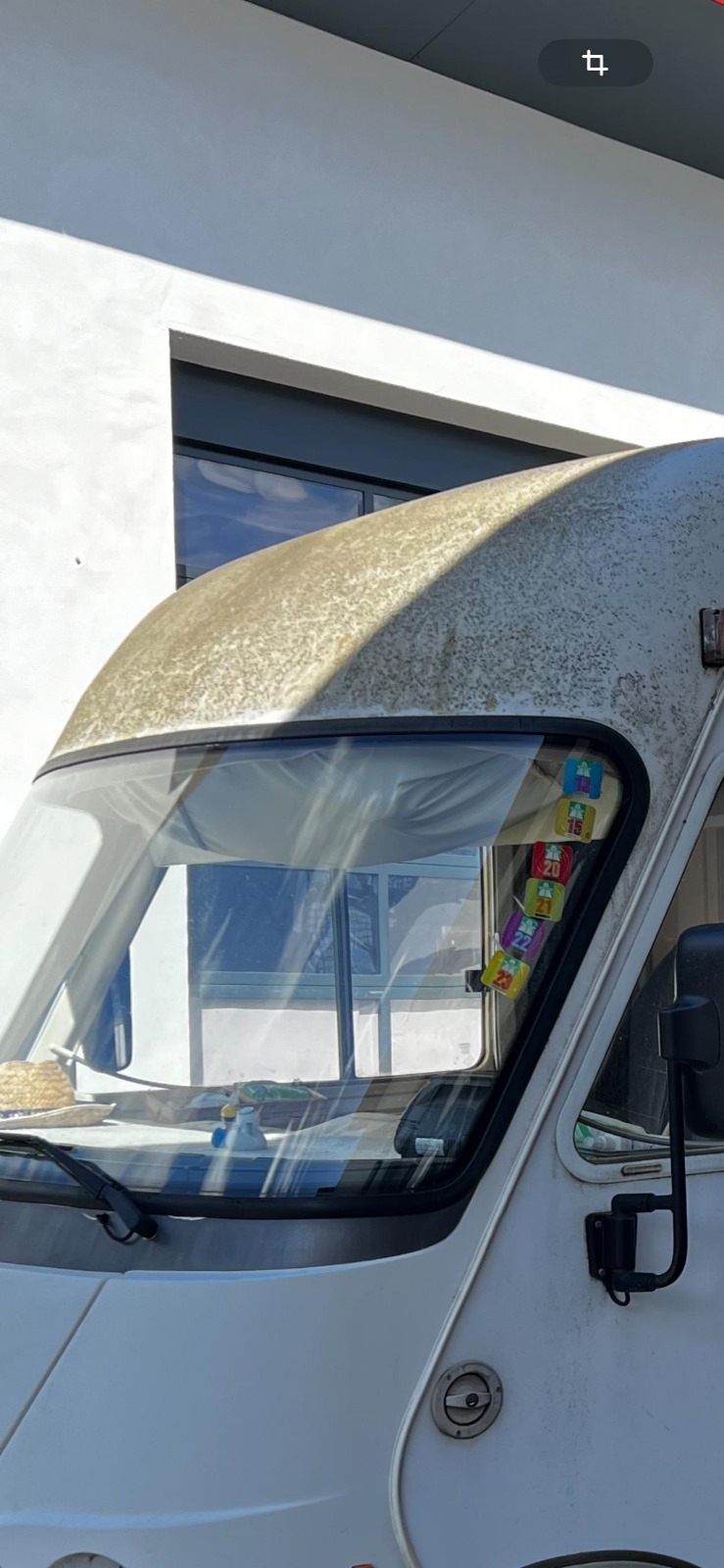 Wohnmobil außen vorher